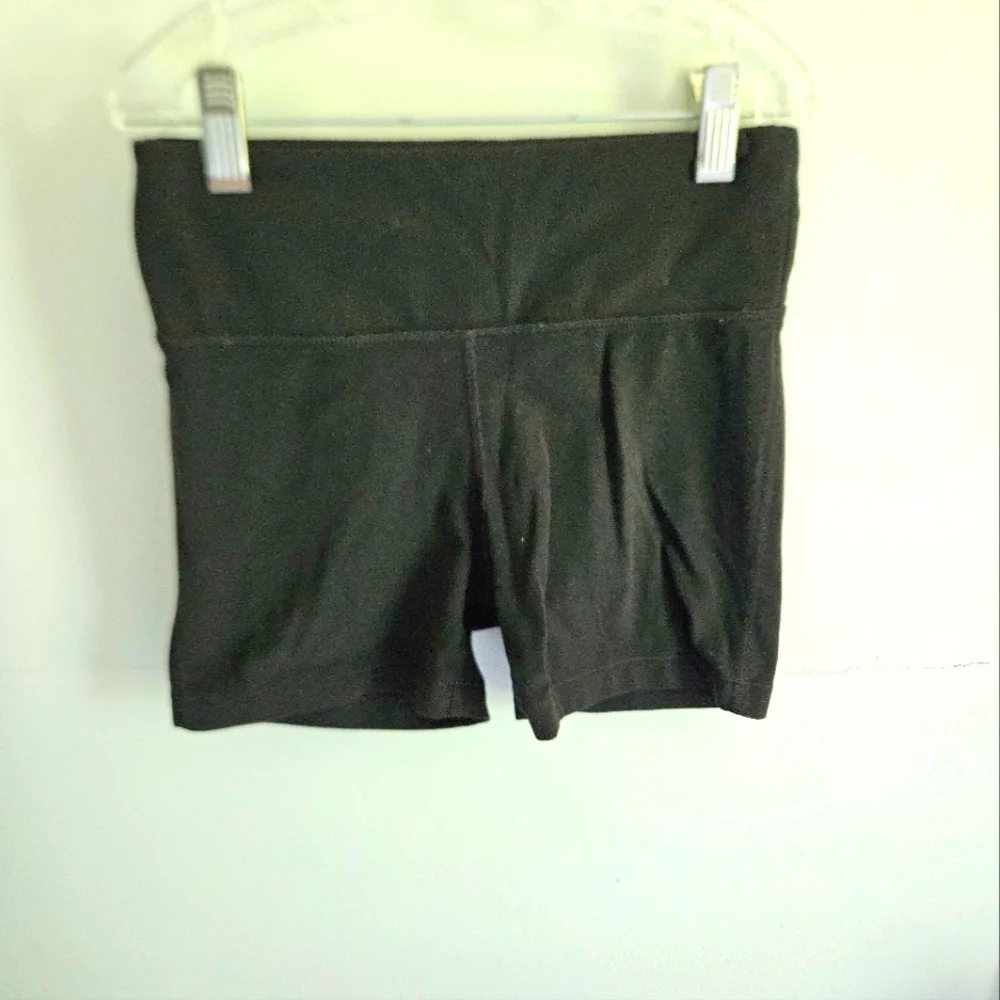 Athleta Black Bike Shorts High-Rise Performance